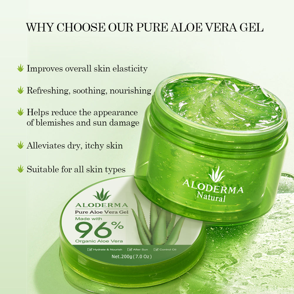 Aloderma Pure Aloe Vera Gel 200g - ALODERMA