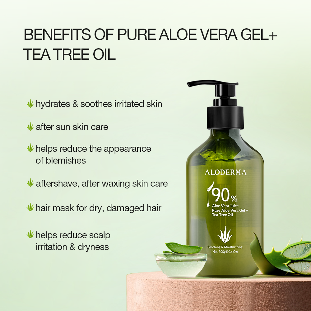 Pure Aloe Vera Gel Tea Tree Oil ALODERMA