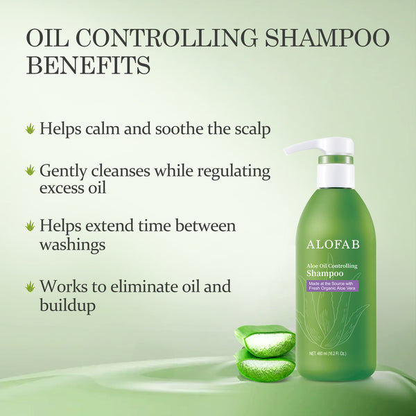 ALOFAB Aloe Oil Controlling Shampoo - ALODERMA
