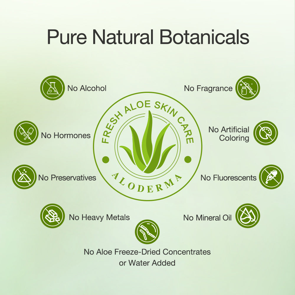 Hidratante para la piel de aloe vera puro - 99,8 % aloe orgánico