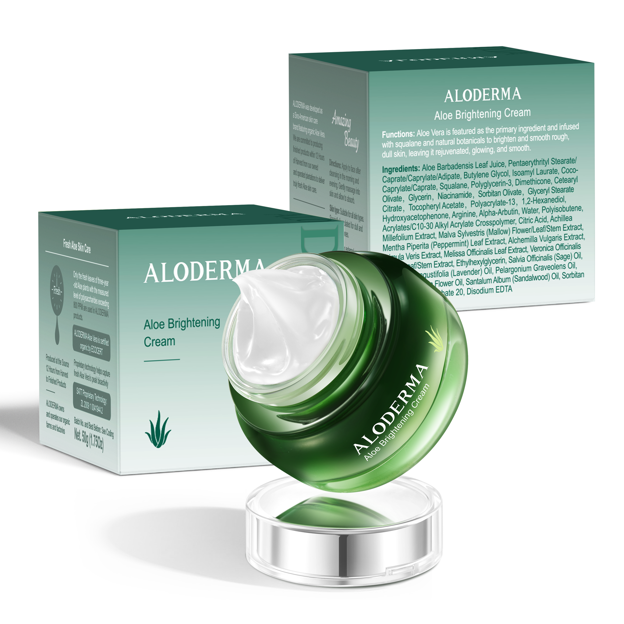 Aloe Brightening Skin Cream - ALODERMA