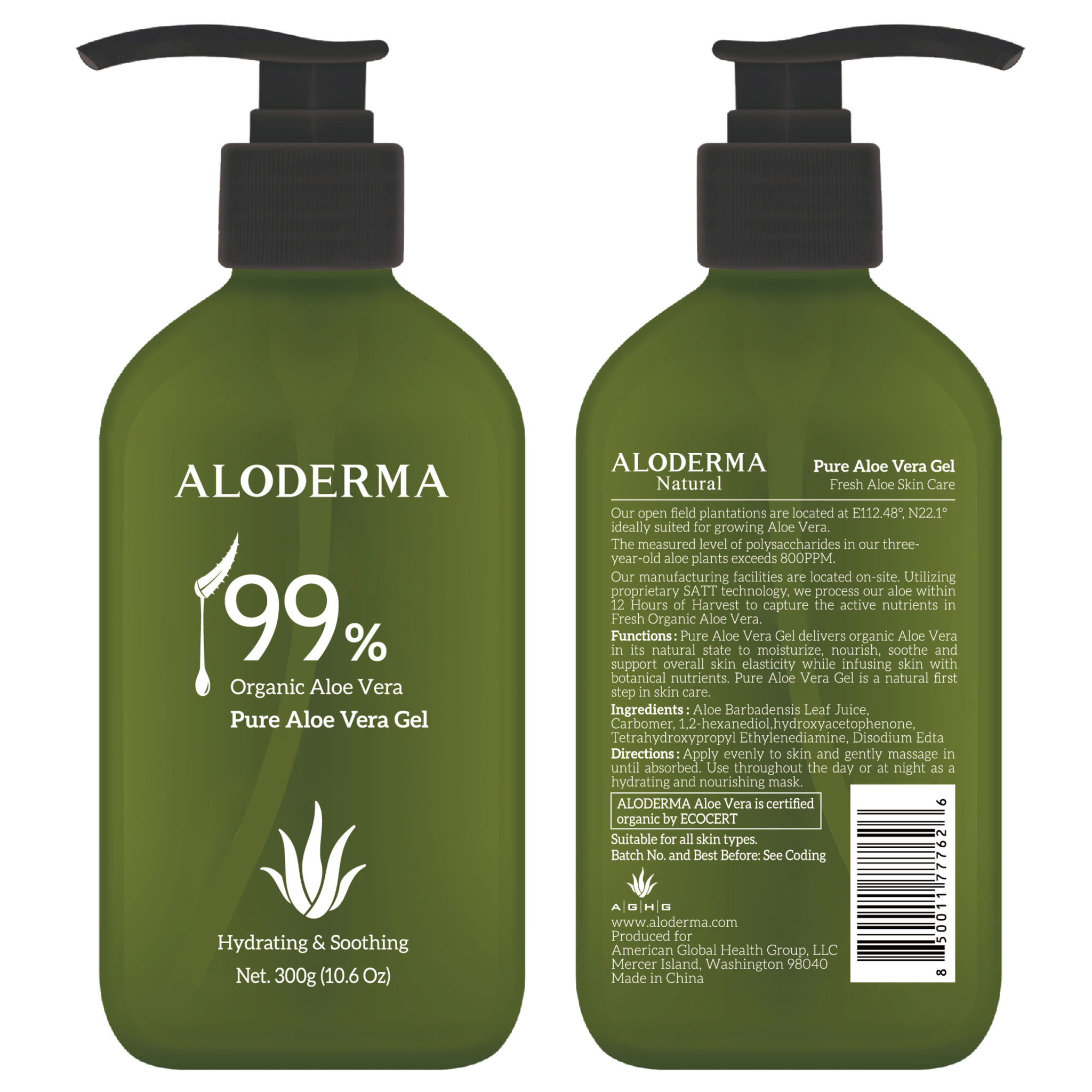 Aloderma Pure Aloe Vera Gel - ALODERMA