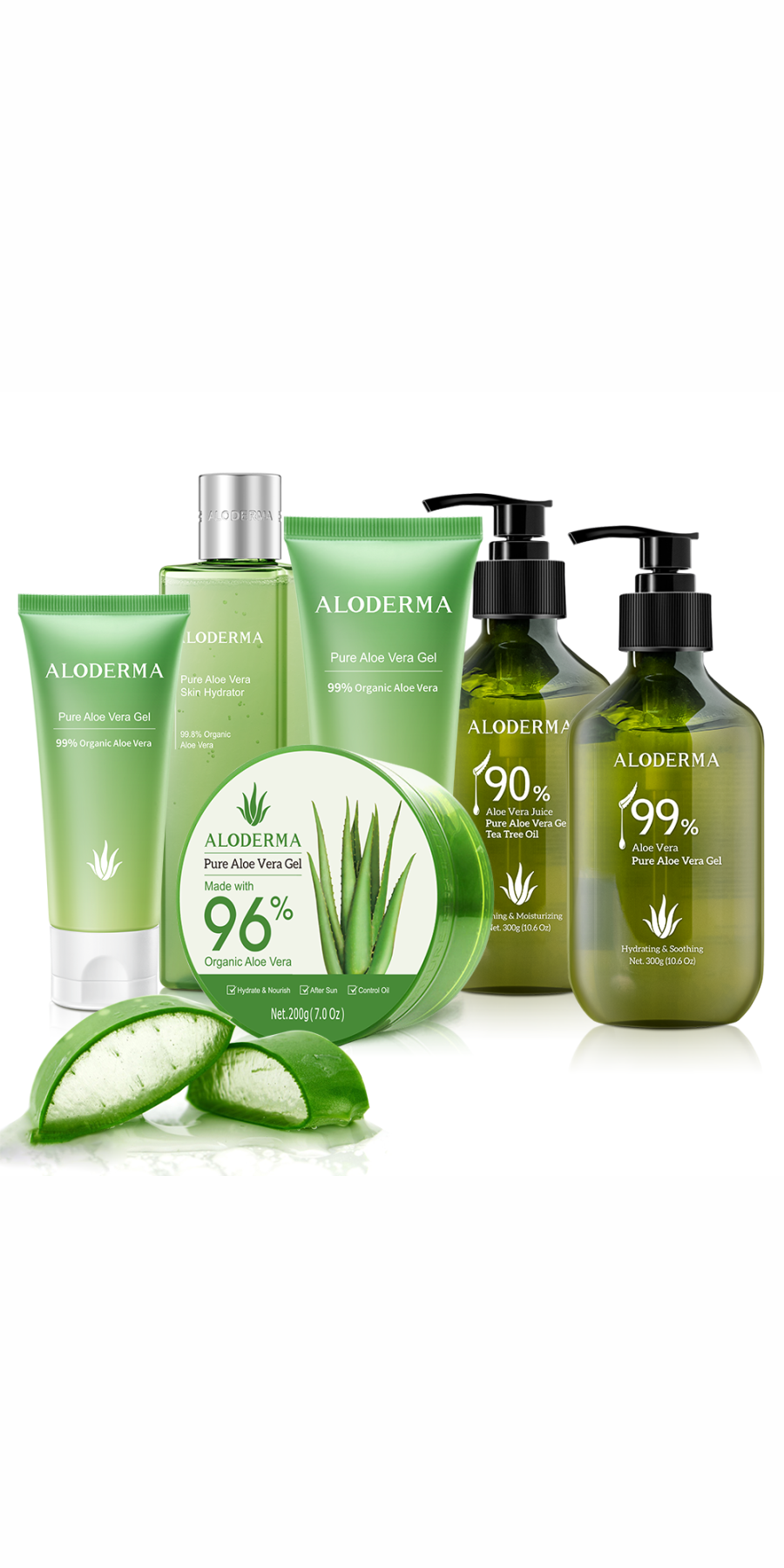 Pure Aloe Vera Skin Hydrator - 99.8% Organic Aloe by Aloderma 1
