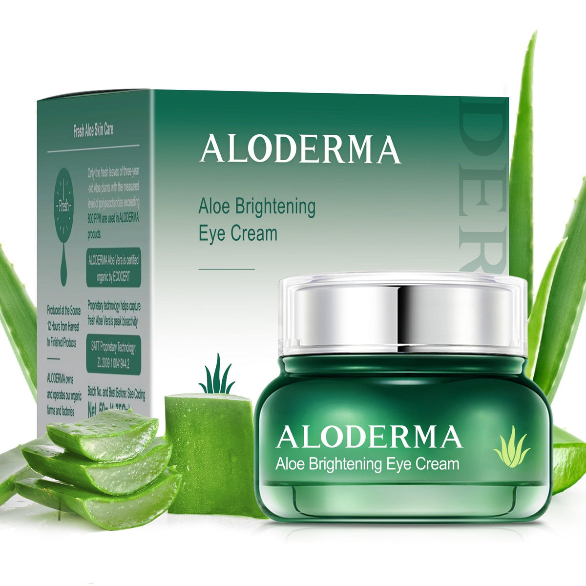 Aloe Brightening Eye Cream - ALODERMA