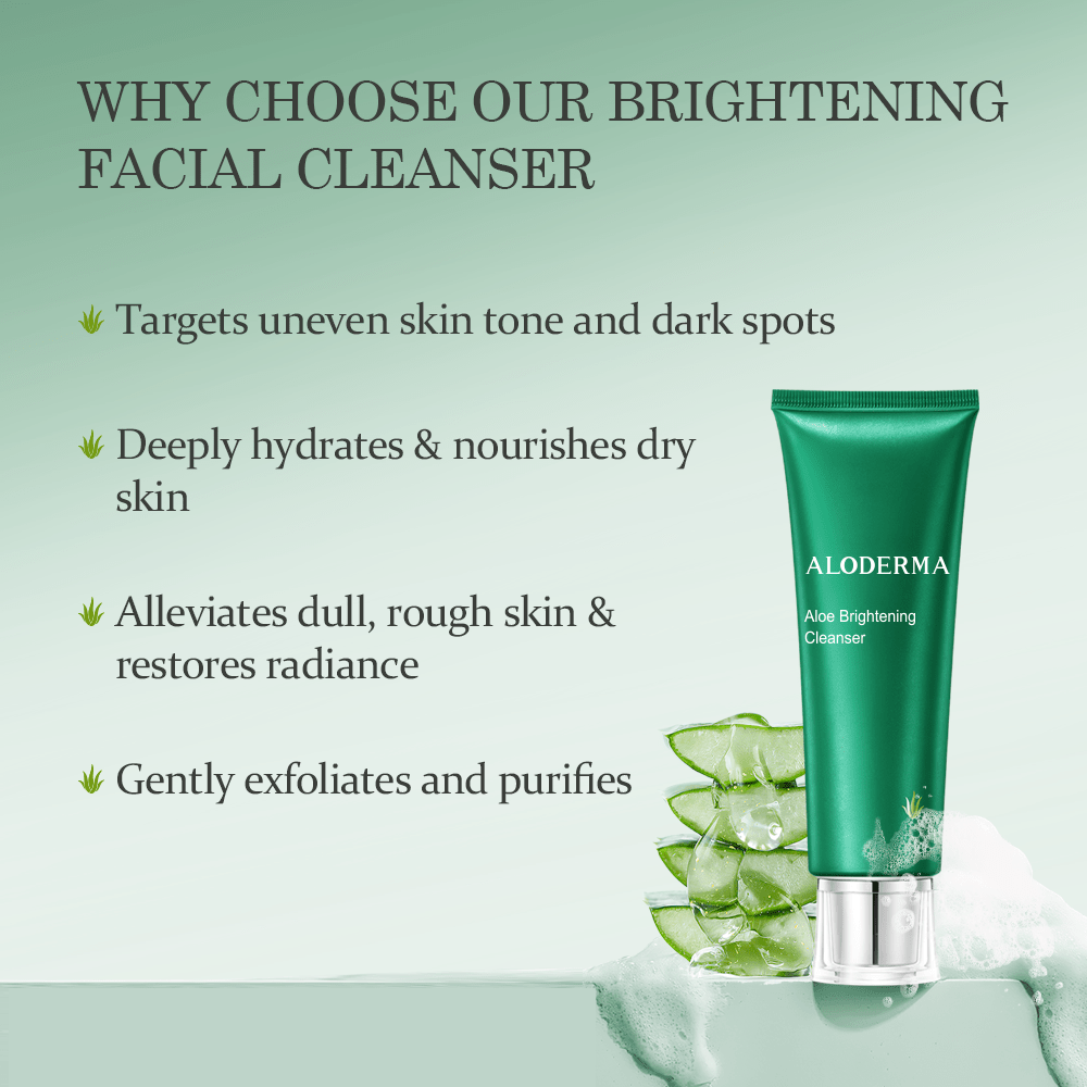 Aloe Brightening Facial Cleanser - ALODERMA