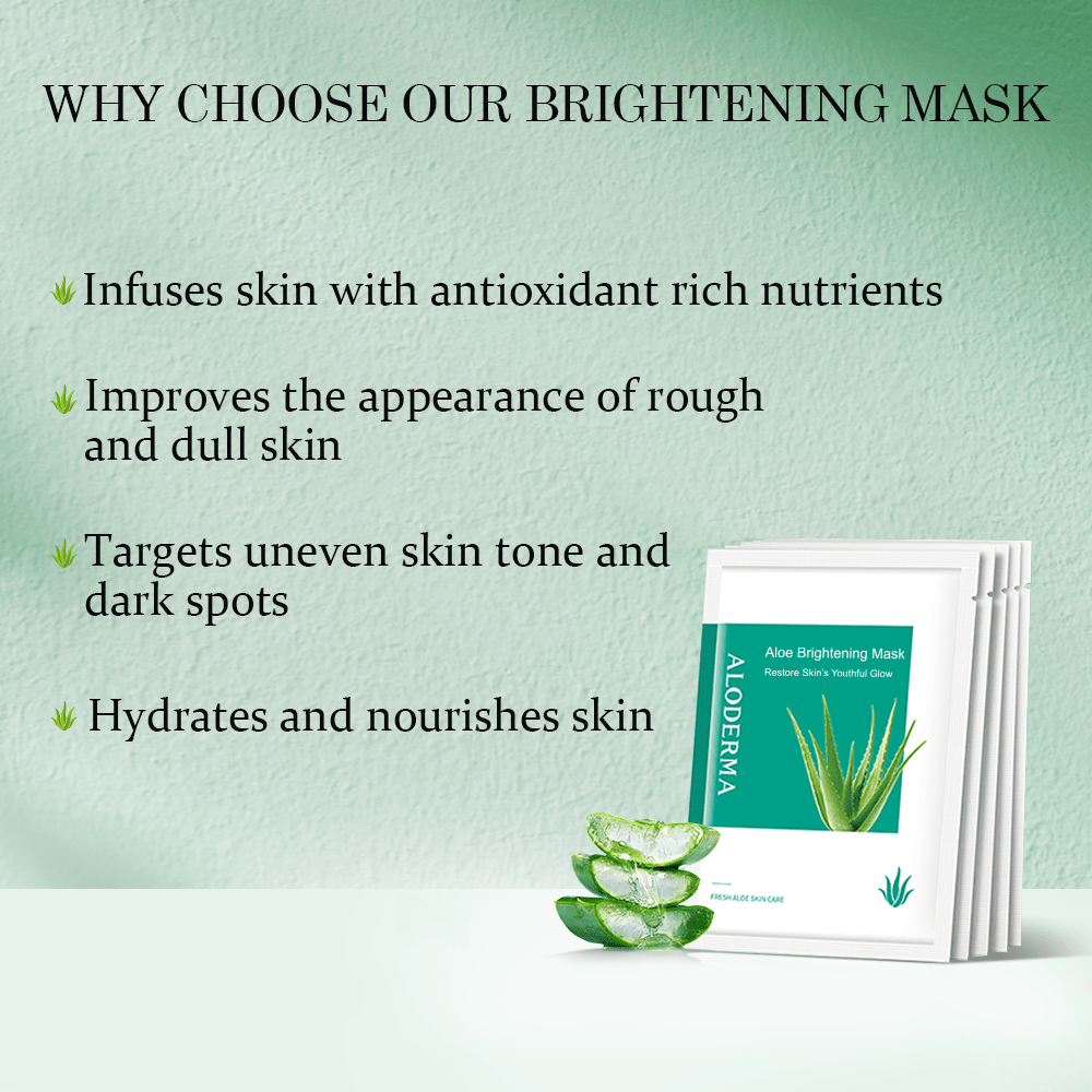 Aloe Brightening Mask (Box of 5) - ALODERMA