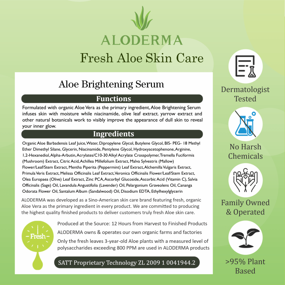 Aloe Brightening Serum - ALODERMA