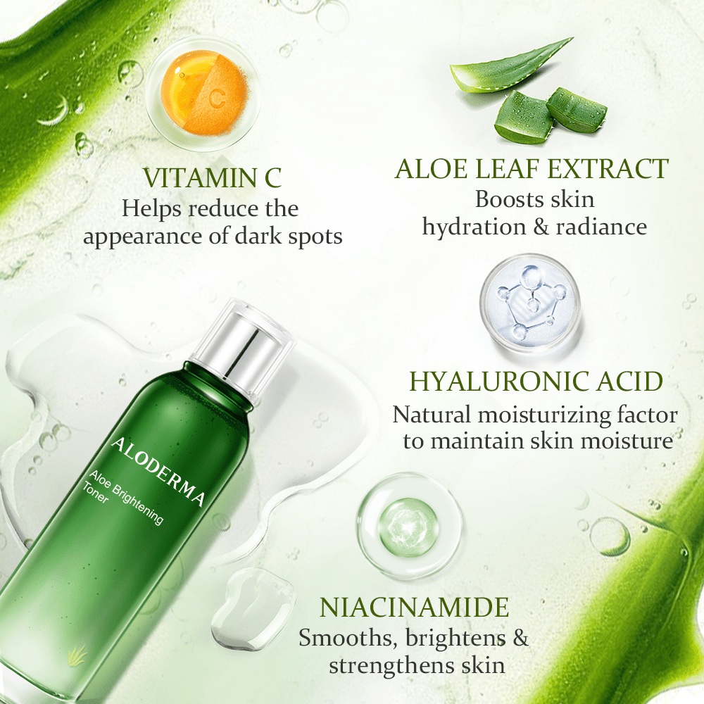 Aloe Brightening Toner - ALODERMA