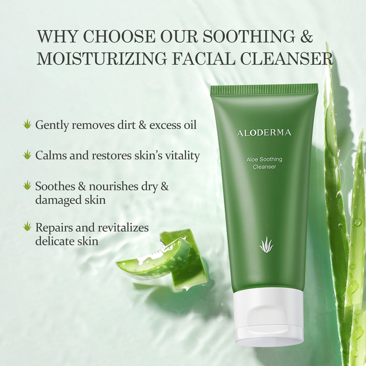 Aloe Soothing &amp; Moisturizing Cleanser - ALODERMA