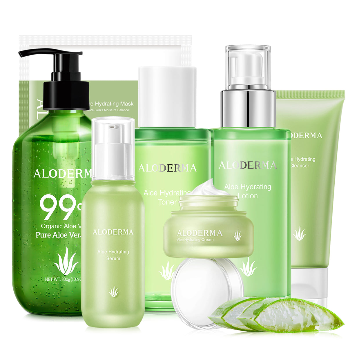 Set hidratante de lujo con aloe