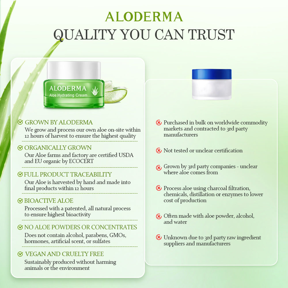 Crème hydratante à l'aloès