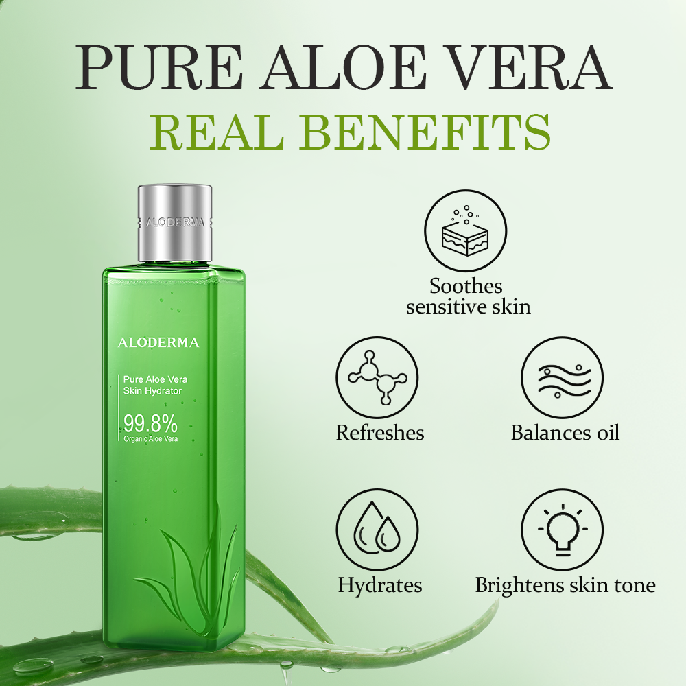 Hydratant pour la peau à l&#39;aloe vera pur - 99,8 % d&#39;aloès biologique