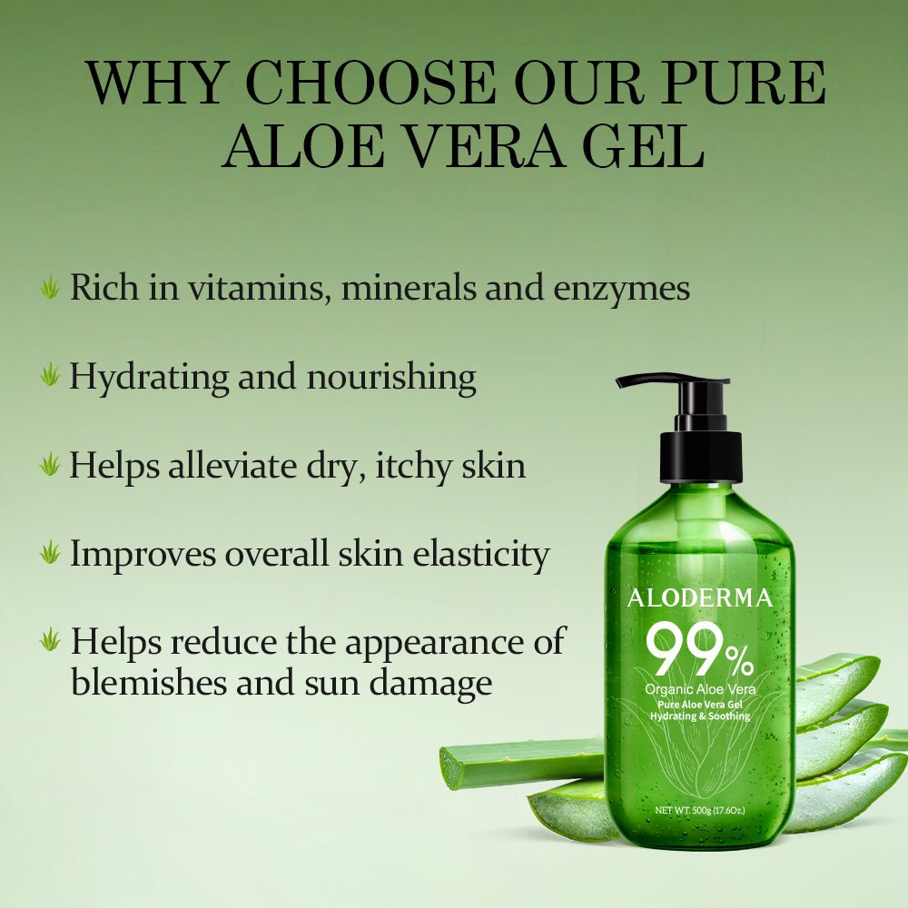 Pure Aloe Vera Gel 500g - ALODERMA