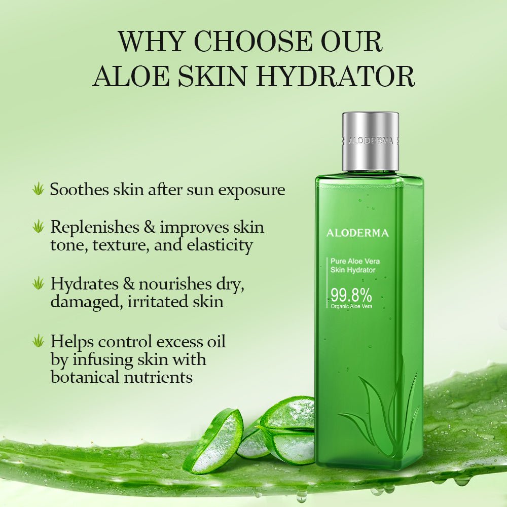 Pure Aloe Vera Skin Hydrator - 99.8% Organic Aloe - ALODERMA