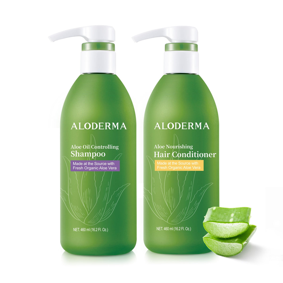 Aloe Oil Controlling Shampoo + Nourishing Conditioner Set