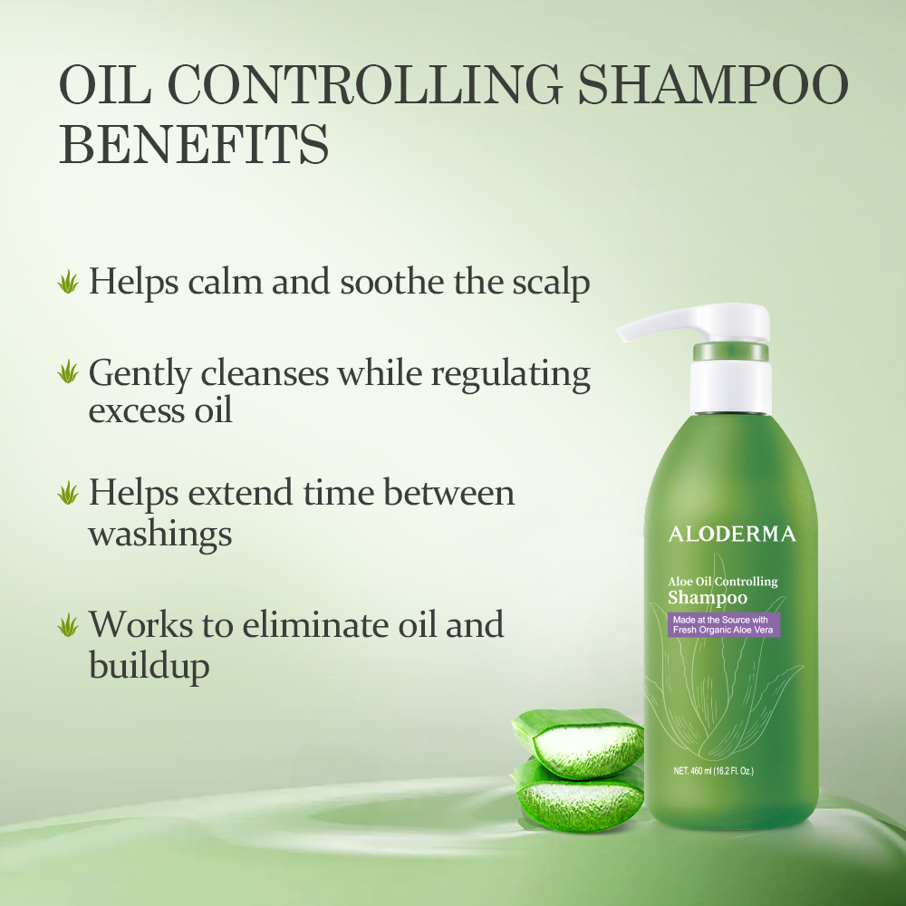 Aloe Oil Controlling Shampoo + Nourishing Body Wash Set