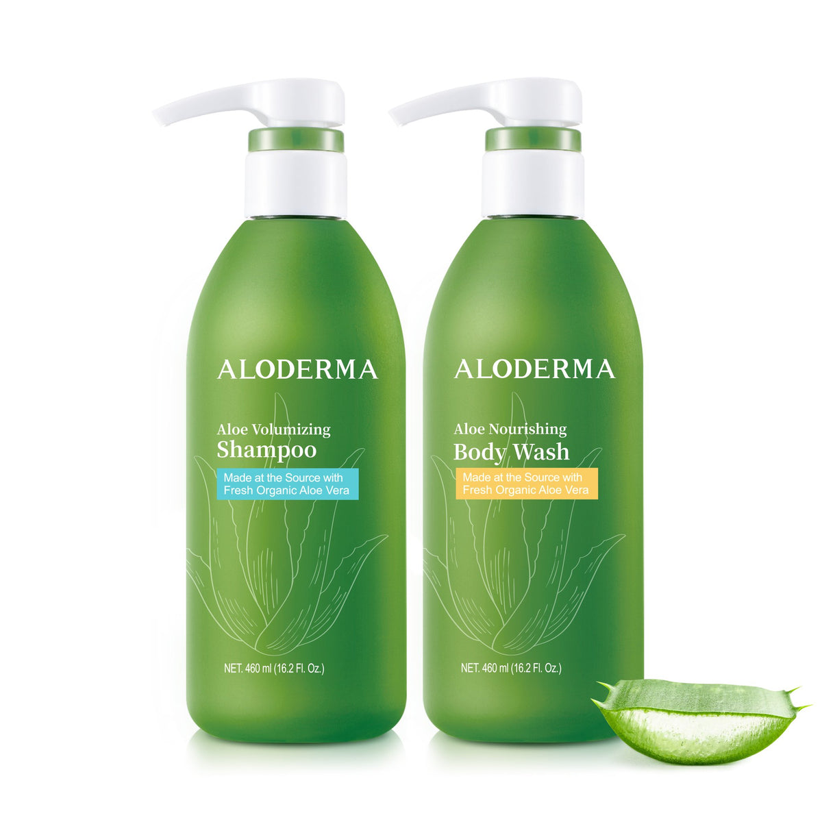 Aloe Volumizing Shampoo + Nourishing Body Wash Set