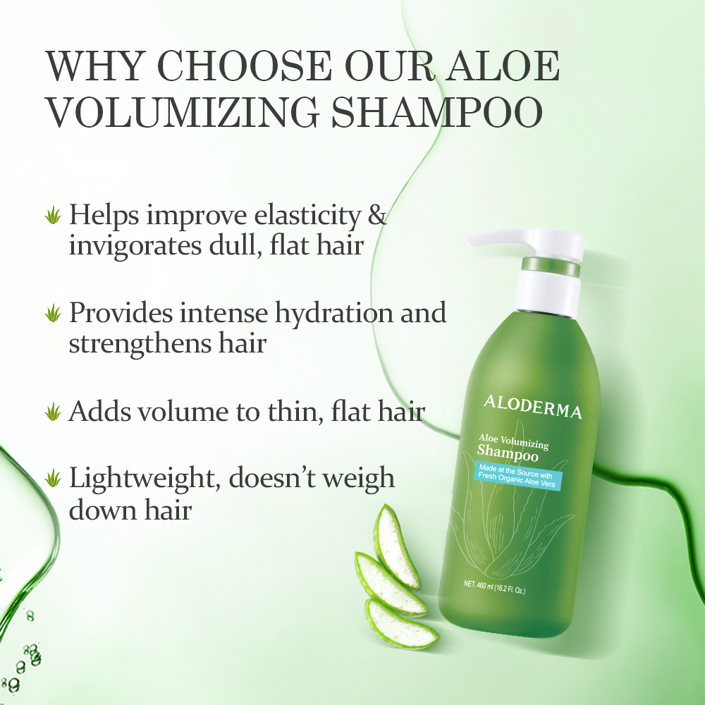 Aloe Vera Volumizing Shampoo + Nourishing Conditioner & Bath Wash