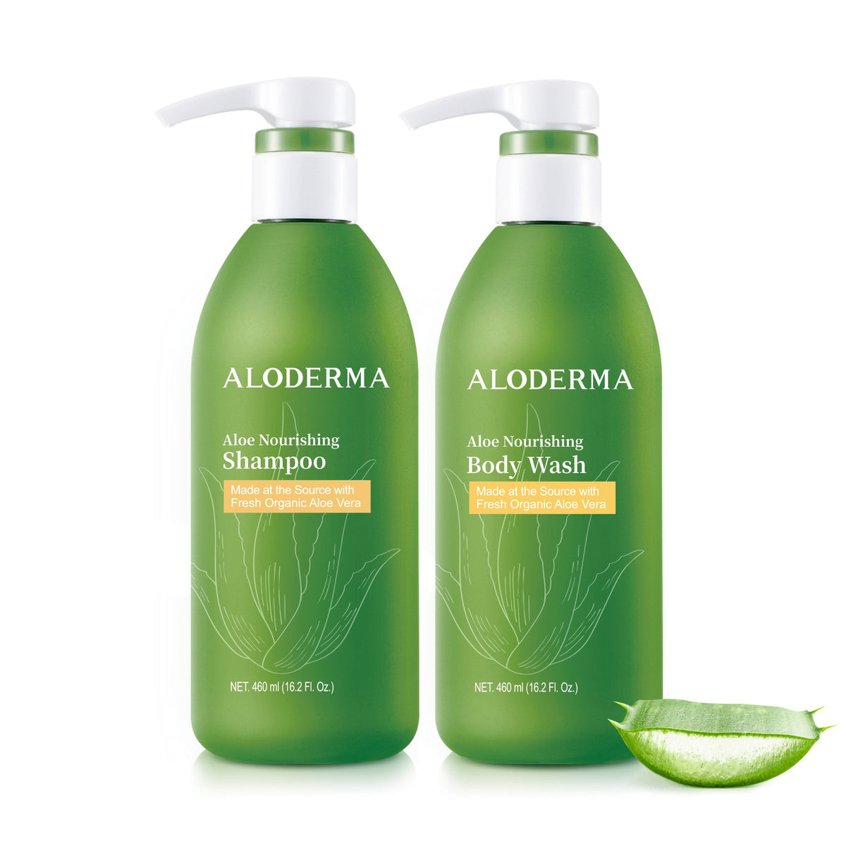 Aloe Nourishing Shampoo + Body Wash Set